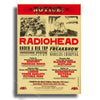 A vintage poster announcing a Radiohead freakshow featuring gigs in Newport, London, and Warrington.