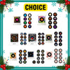 A collection of magnetic vinyl record night lights and glow products displayed in a grid format.