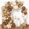 153-Piece Brown & Gold Balloon Garland Arch Kit