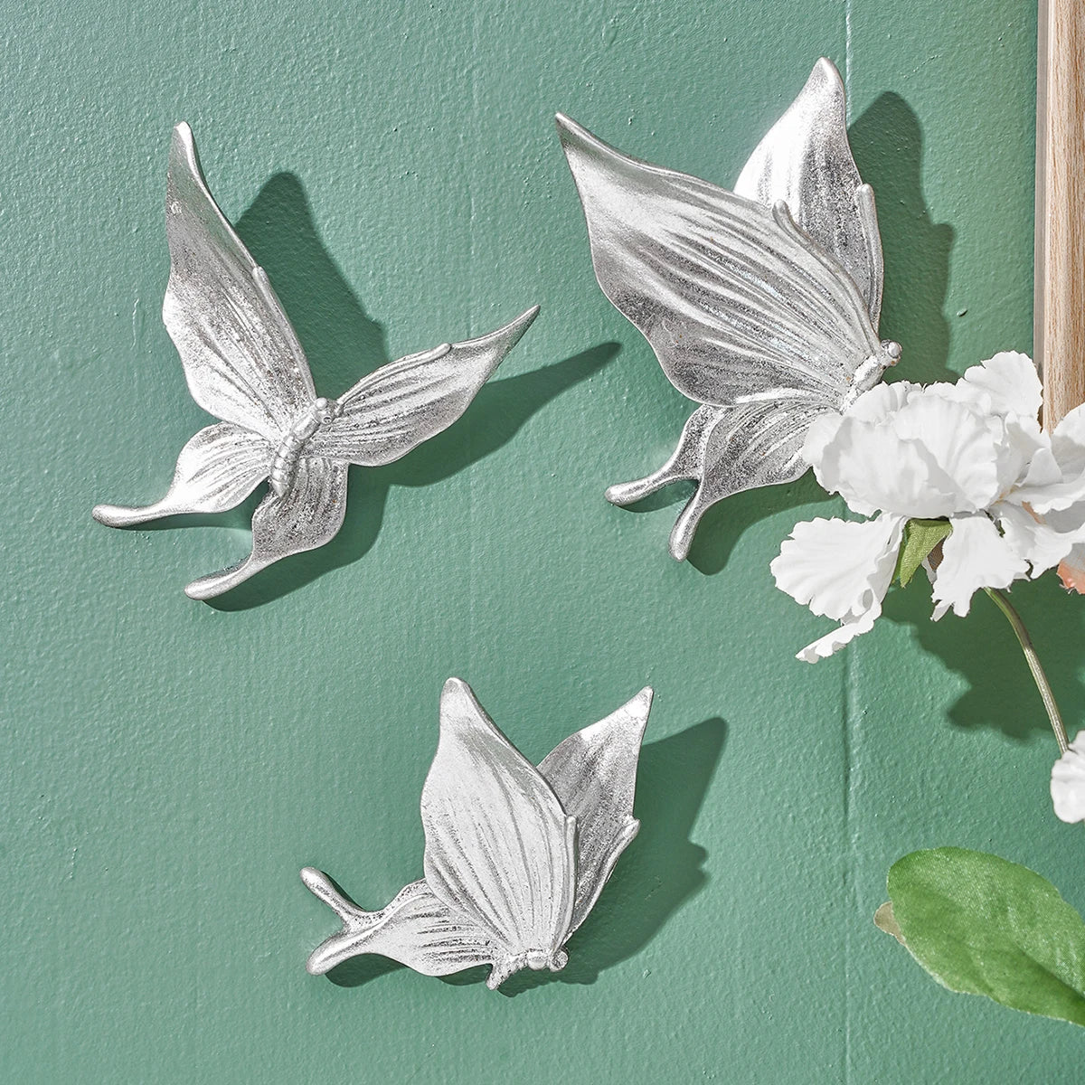 Handcrafted Resin Butterfly Wall Decor Set