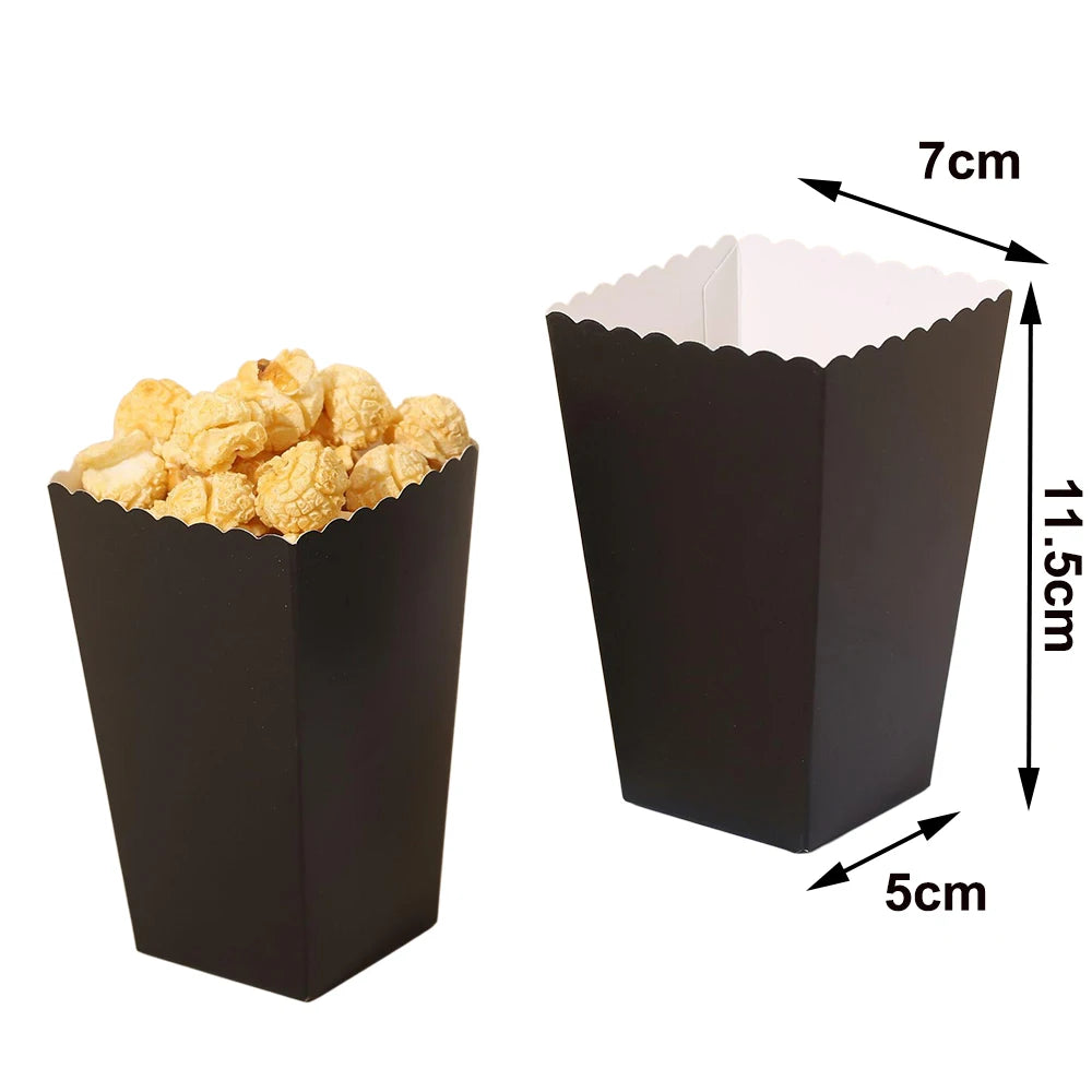 A black disposable paper food tray with a fluted rim, showing its dimensions.