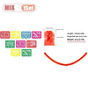A single red papel picado bunting banner with a decorative pattern for Mexican celebrations.