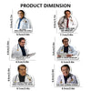 A set of funny doctor's guidelines fridge magnets featuring doctors with humorous advice.