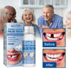 A box and bottle of EELHOE thermal forming false teeth showing before and after results on teeth.