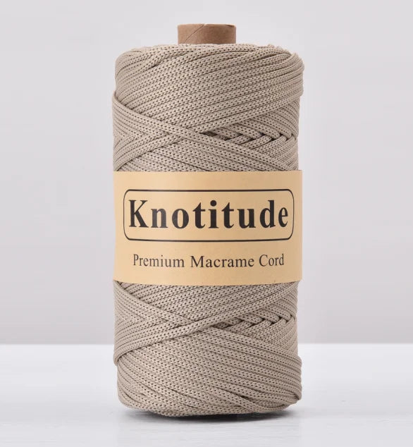 4mm Polyester Macrame Cord - 300g Spool for Knitting & DIY Crafts