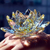 Crystal Lotus Flower Feng Shui Decorative Ornament