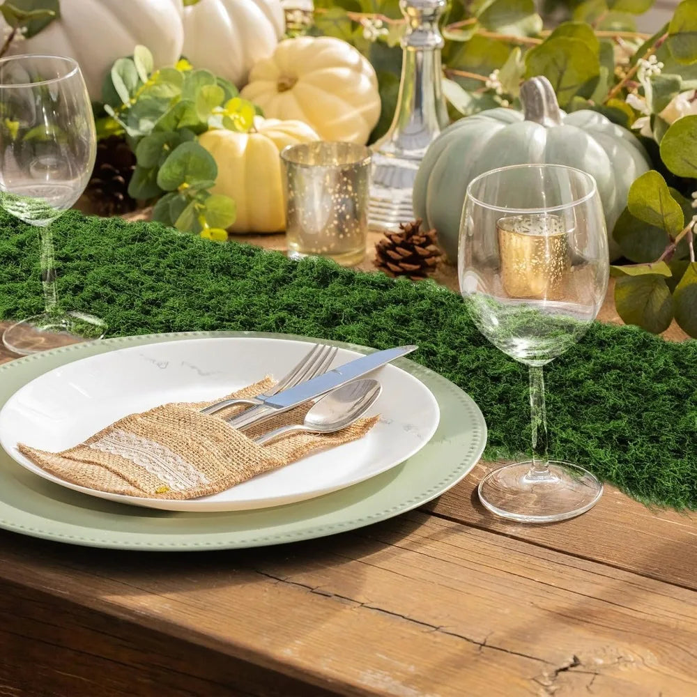 Artificial Moss Mat for Table Runner and DIY Decor