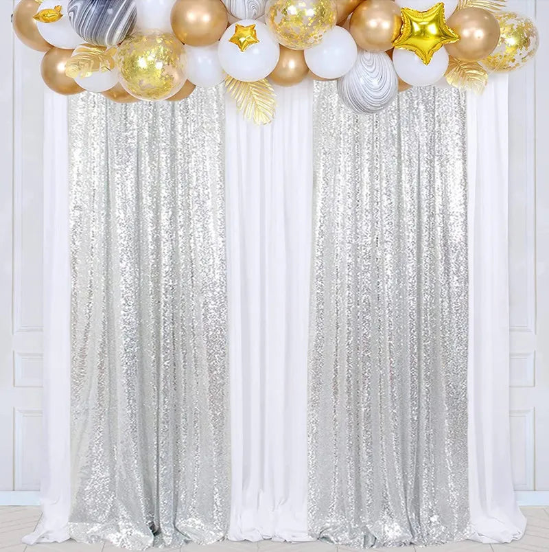 Sequin Backdrop Curtains – 2 Panels, 2ft x 8ft