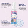 A bottle of jute fish anti-static clothes spray is shown next to a circular disc.