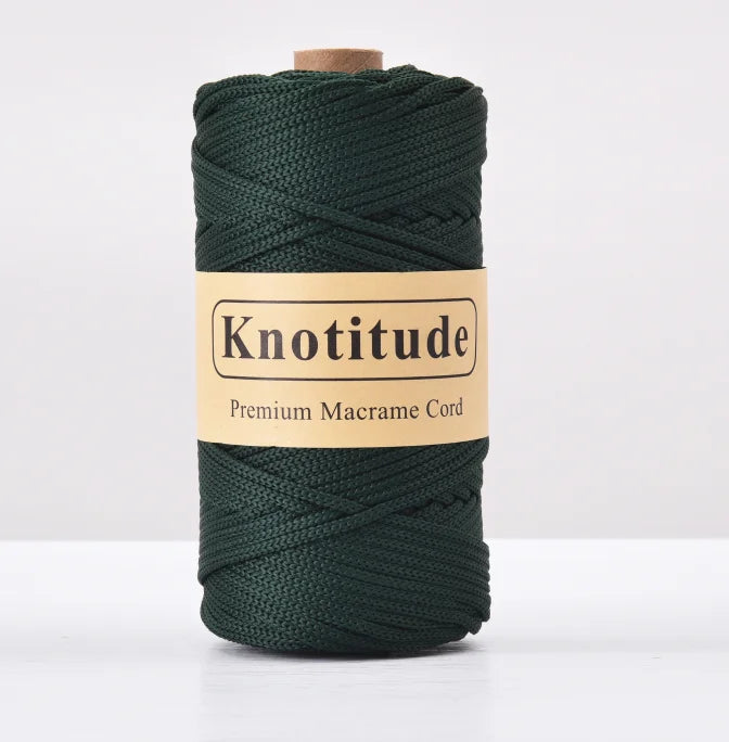 4mm Polyester Macrame Cord - 300g Spool for Knitting & DIY Crafts