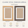 Classic Woodgrain Photo Frame for 4x6 Pictures with White Mat