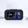 Compact Weather Station Clock with Color Display and Temperature & Humidity Monitor