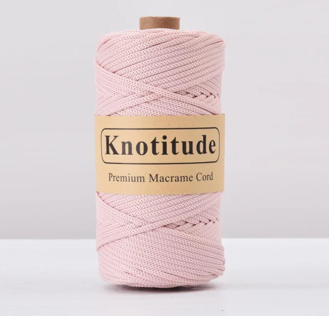 4mm Polyester Macrame Cord - 300g Spool for Knitting & DIY Crafts