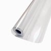 A roll of clear frosted glass window film used for privacy and decoration.