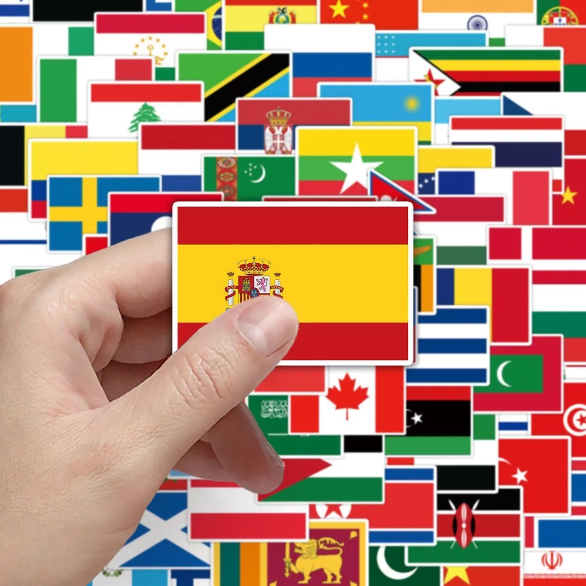 World Flags Decorative Sticker Pack – 4 Sets of 200