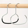 A set of five non-slip wall-mounted hooks for organizing baseball caps, featuring silver and black components.
