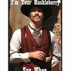 لافتة حائط من الصفيح عتيقة تحمل عبارة I'm Your Huckleberry