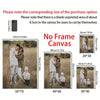 A set of blank canvases for custom photo wall art with various sizes including 50x70, 40x60, and 30x40.
