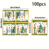 Set of 100 watercolor paper napkins featuring Christmas nutcracker designs and festive holiday scenes.
