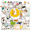 A collection of funny cartoon duck and goose decals featuring various expressions and styles.