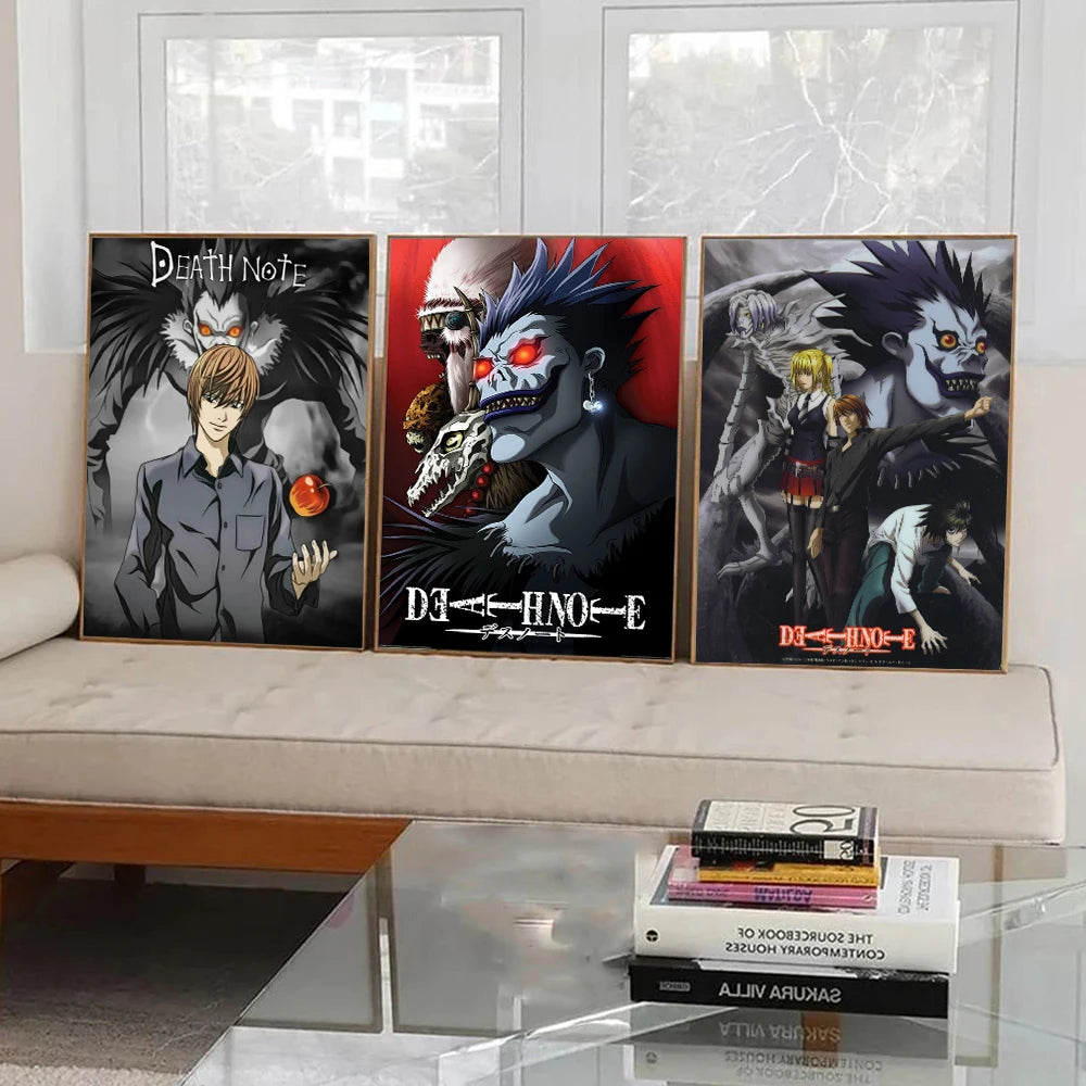 Death Note Anime Canvas Wall Art - Yagami Light Poster