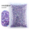 Bag of purple lavender resin rhinestones for crafting