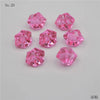 Twenty faceted pink crystal ice cube acrylic stones for vase filler and decor