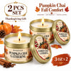 Orange Loaf Scented Candle Set in Gold Tins (4-Pack)