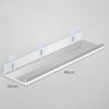 Clear acrylic floating shelf with wall mounts, measuring 40cm long and 10cm deep.