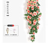 Silk Rose Hanging Vine - Faux Flower Garland for Home Décor