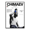 Black and white canvas wall art print featuring a boxing fighter with intense expression