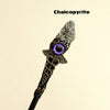 Natural Rose Quartz & Amethyst Evil Eye Crystal Wand