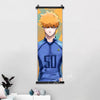 Anime canvas wall art featuring Isagi Yoichi and Chigiri Hyoma in Blue Lock uniforms