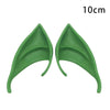 Pair of realistic green latex elf ears for cosplay and costume parties