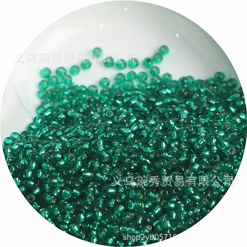 Silver Rice Glass Beads for Jewelry Making