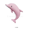Pink foil balloon set featuring a dolphin, seashell, and mermaid tail decorations