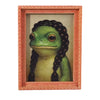 Whimsical Frog Wooden Fridge Magnets with Retro Charm