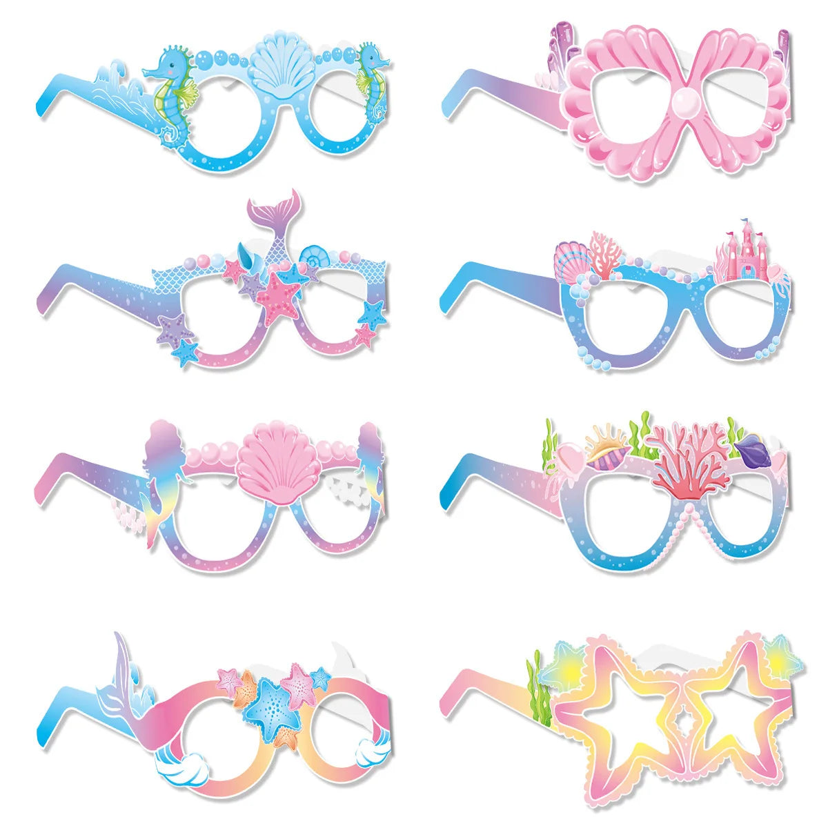 Purple Mermaid Birthday Party Supplies Kit for Girls