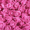 Bulk pack of realistic pink foam rose flowers for weddings and events