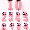 40-Inch Cowboy Cow Number Foil Balloon Set