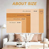 A large banner featuring various size options and color palettes for a decorative banquet flag.