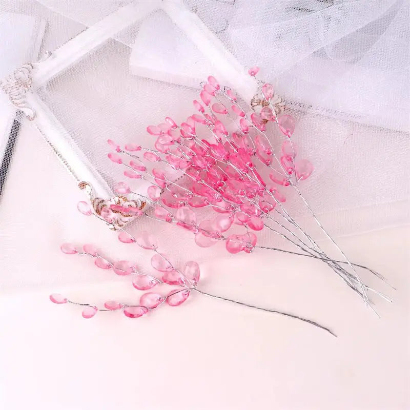 Acrylic Crystal Water Droplet Hairpins for Weddings & Events