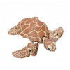 A 3D printed articulated turtle figurine decoration with a light brown shell and head.