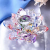 Crystal Lotus Flower Feng Shui Decorative Ornament