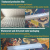 A close-up view of a movie poster protected by thickened protective film and waterproof/dirt-proof outer packaging.