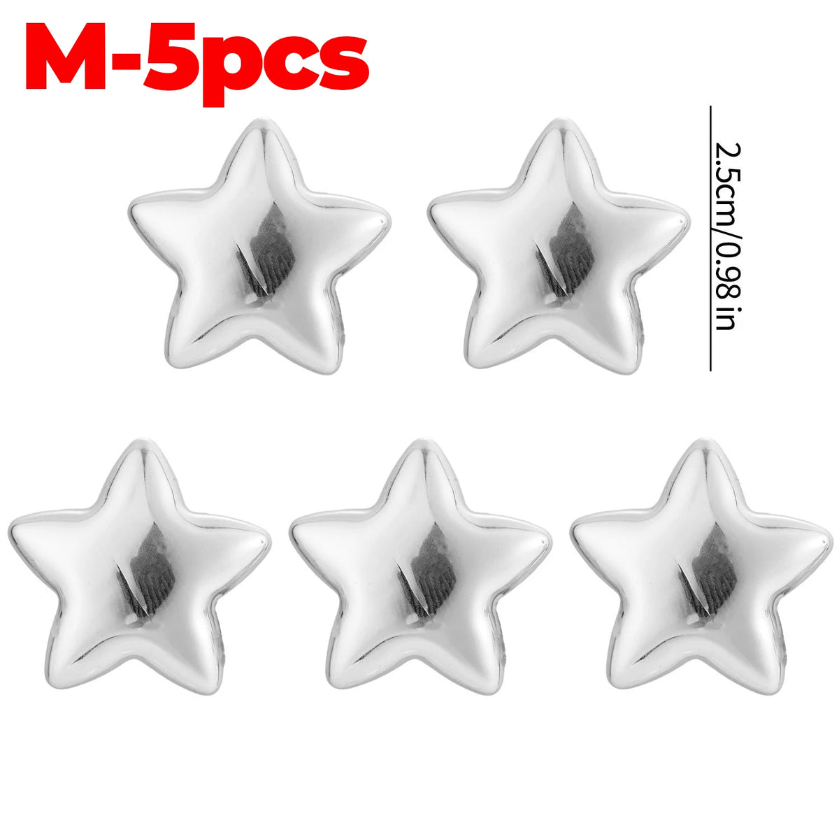 Star-Shaped Magnetic Photo Clips for Fridge and Notice Boards