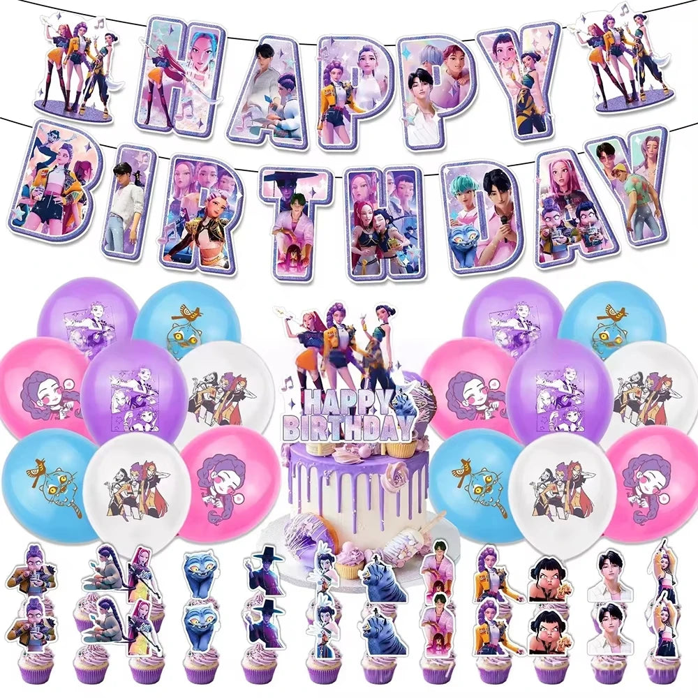 K-Pop Theme Disposable Party Set