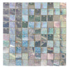 A grid of iridescent sequin shimmer wall panels used as a sparkling backdrop for celebrations.