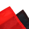 A close-up view of a red fabric banner, part of a German Empire flag product.