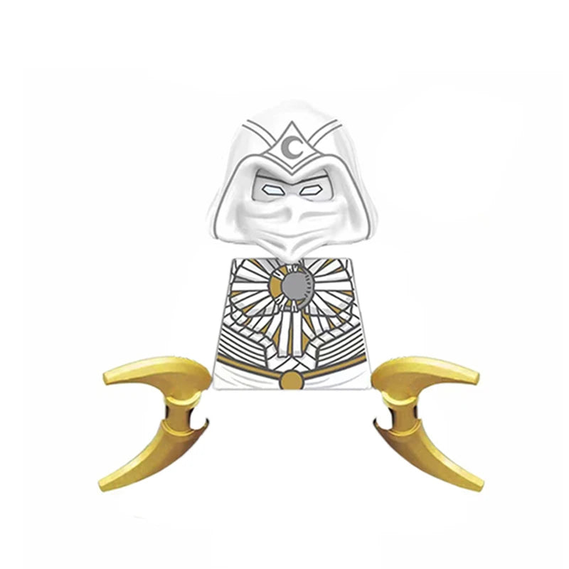 A silver and gold icon representing a horror movie theme, featuring a stylized face and decorative elements.